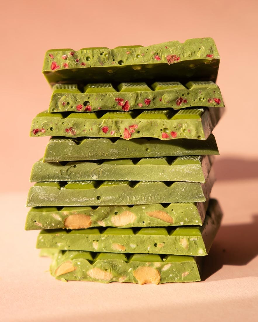 Choco One Matcha with Strawberry Cream Filling